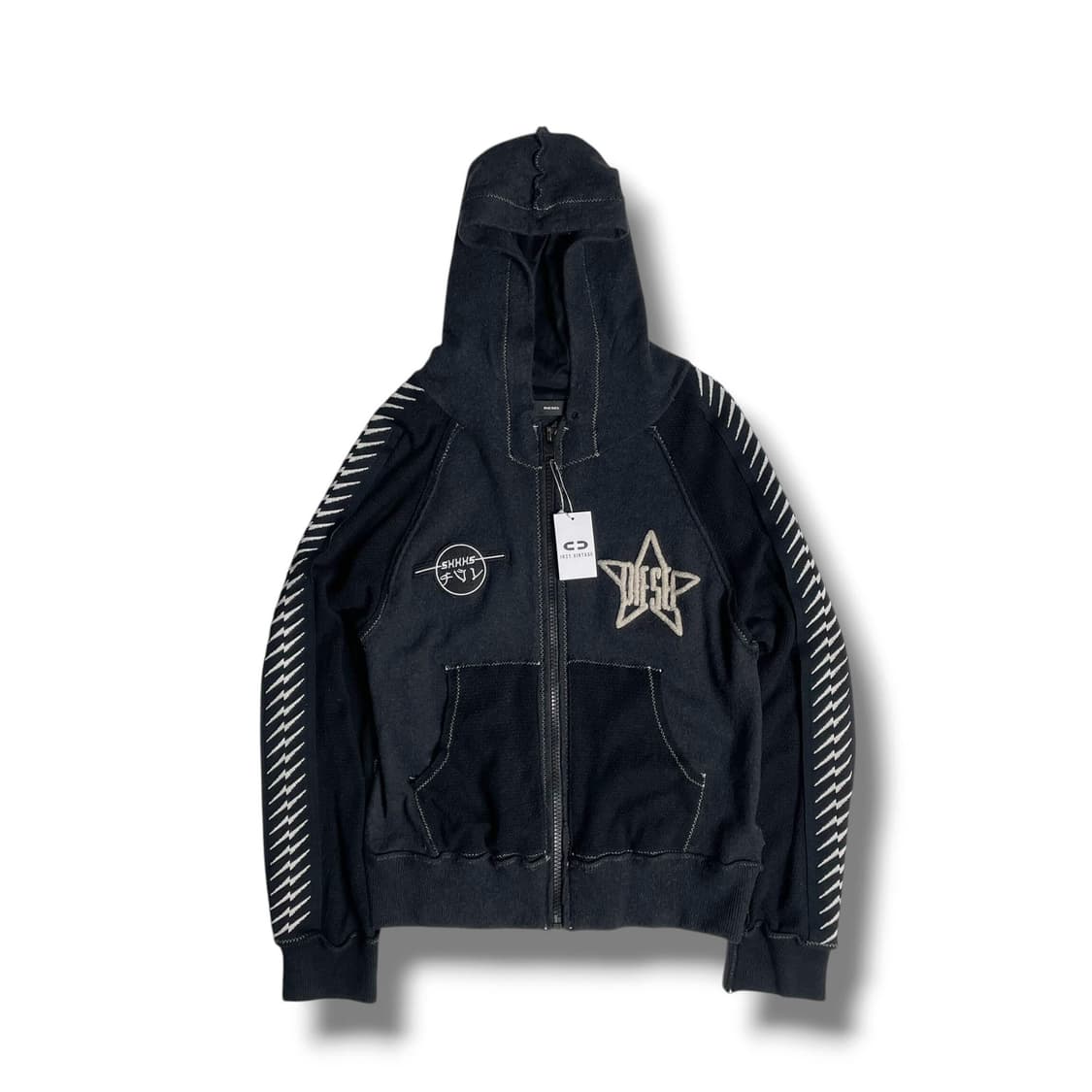 Diesel 'braves' 울 블렌드 집업 후드 상품이미지1