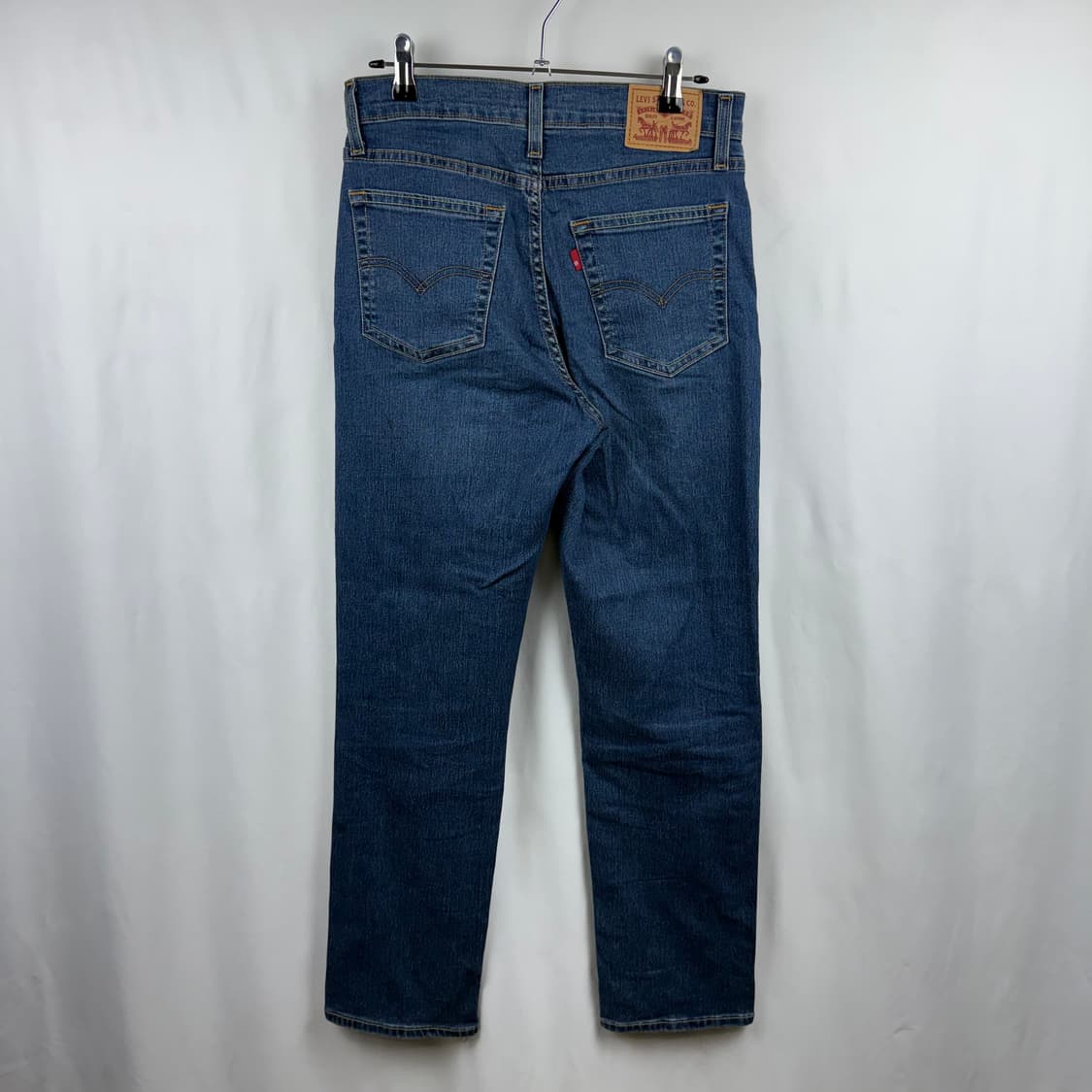 (28) 리바이스 724 하이라이즈 스트레이트핏 중청 데님 팬츠 상품이미지5