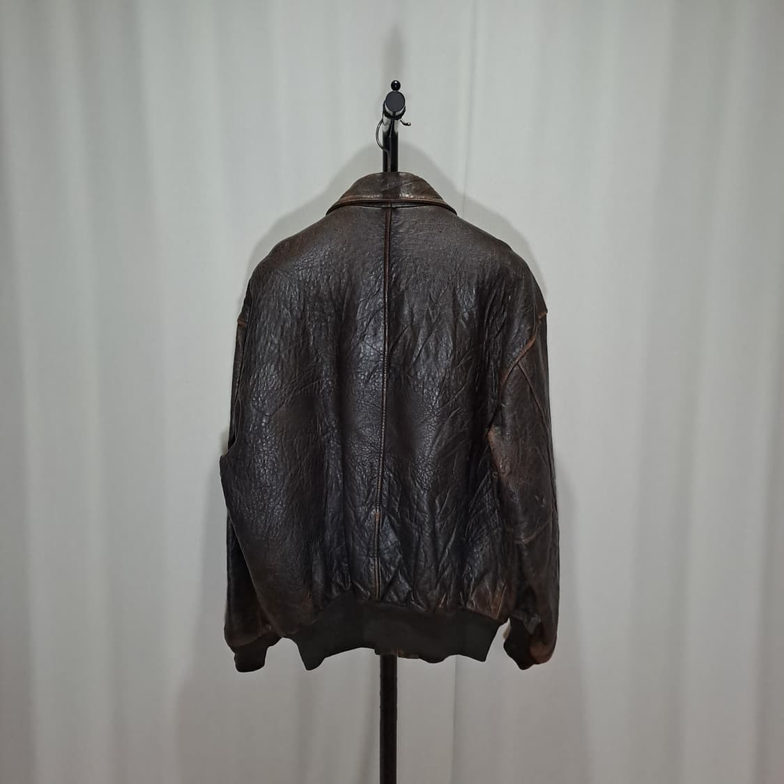 (택포) 아비렉스 A-2 빈티지 가죽 자켓 XL B426 상품이미지5