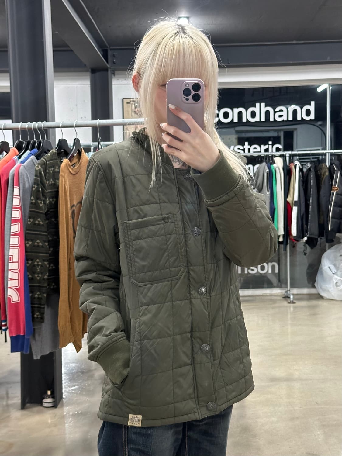 트루릴리젼 불렛 포켓 점퍼 카키 상품이미지1