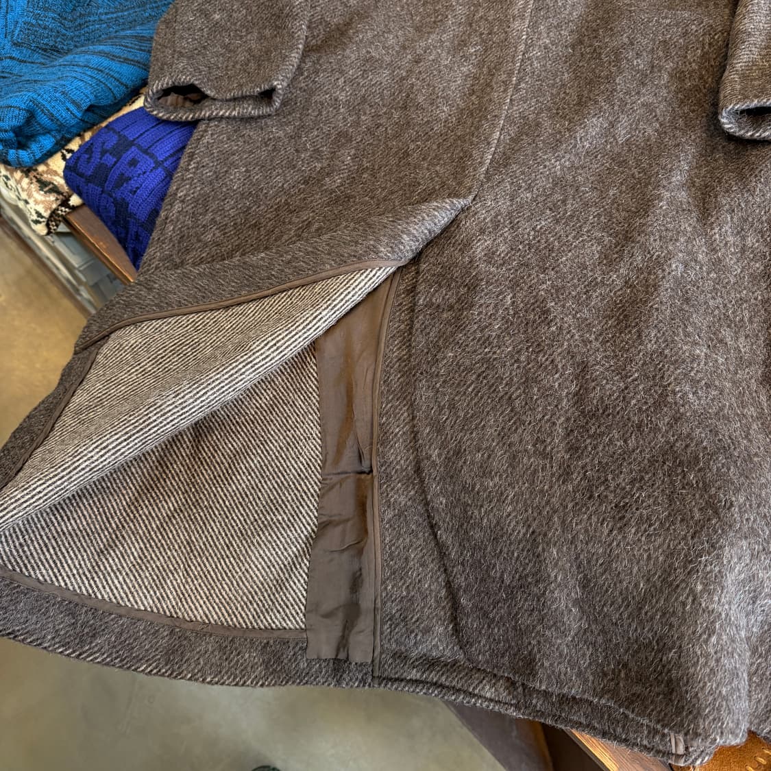 ~ xl 추천 맨즈 비기 by 타케오 키쿠치 헤어리 원단 오버사이즈 코트 상품이미지5