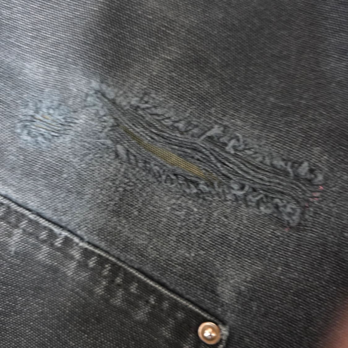 [42X30] 빈티지 칼하트 더블니 B01 BLK 워크팬츠 트래쉬 BK5 상품이미지3