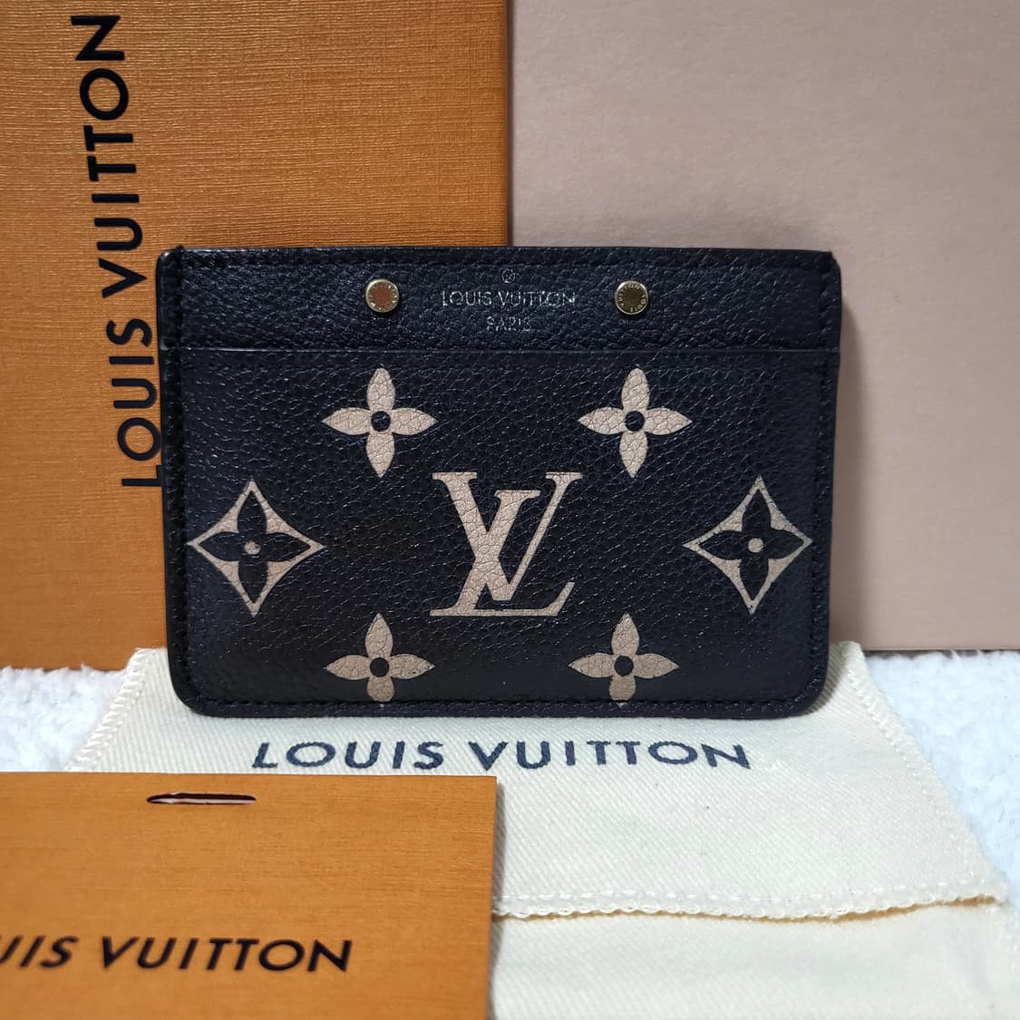 [풀구성] 루이비통 앙프렝뜨 바이컬러 카드홀더 카드지갑 상품이미지1