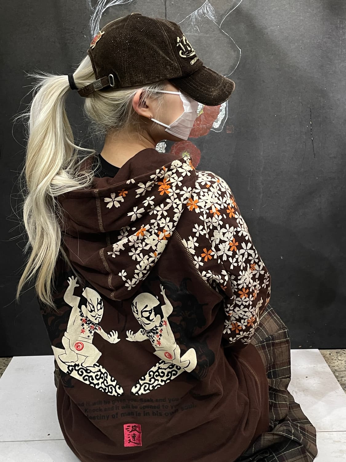 대대장 일본빈티지 오리엔탈 프린팅 스카잔 후드집업 L 상품이미지1