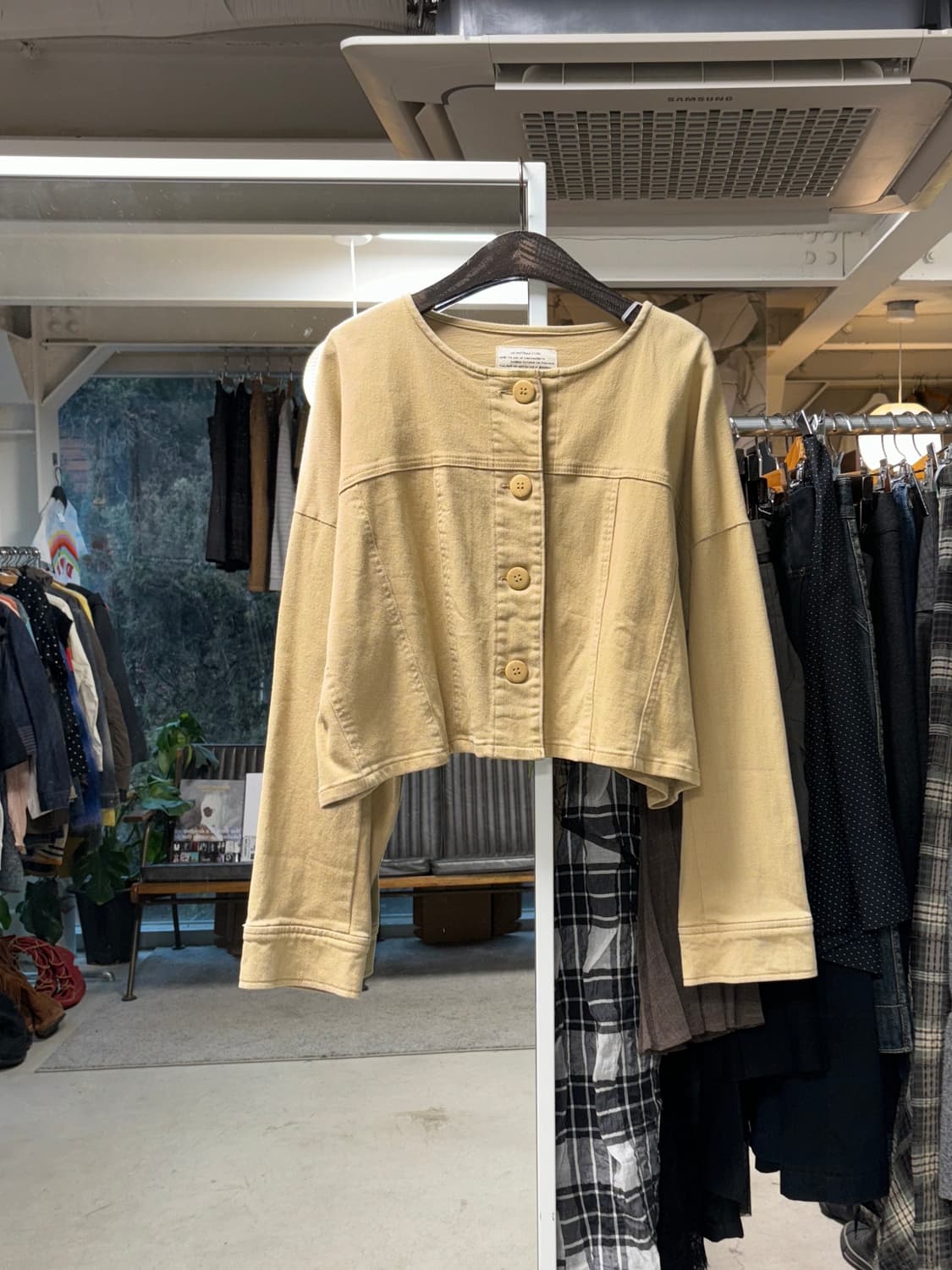 Lucruca 크롭 코튼 자켓 상품이미지1