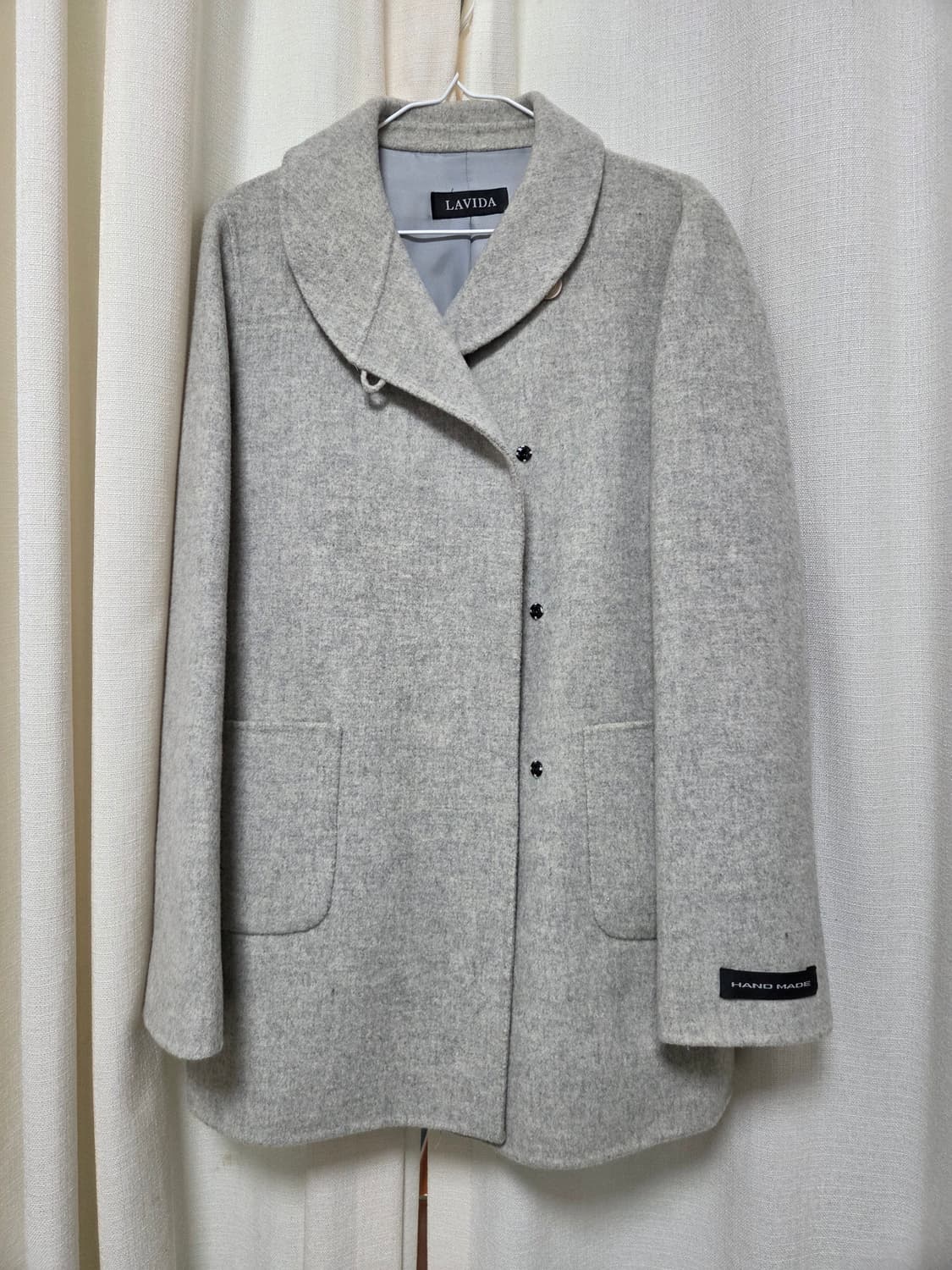 핸드메이드 반 코트 그레이 상품이미지1