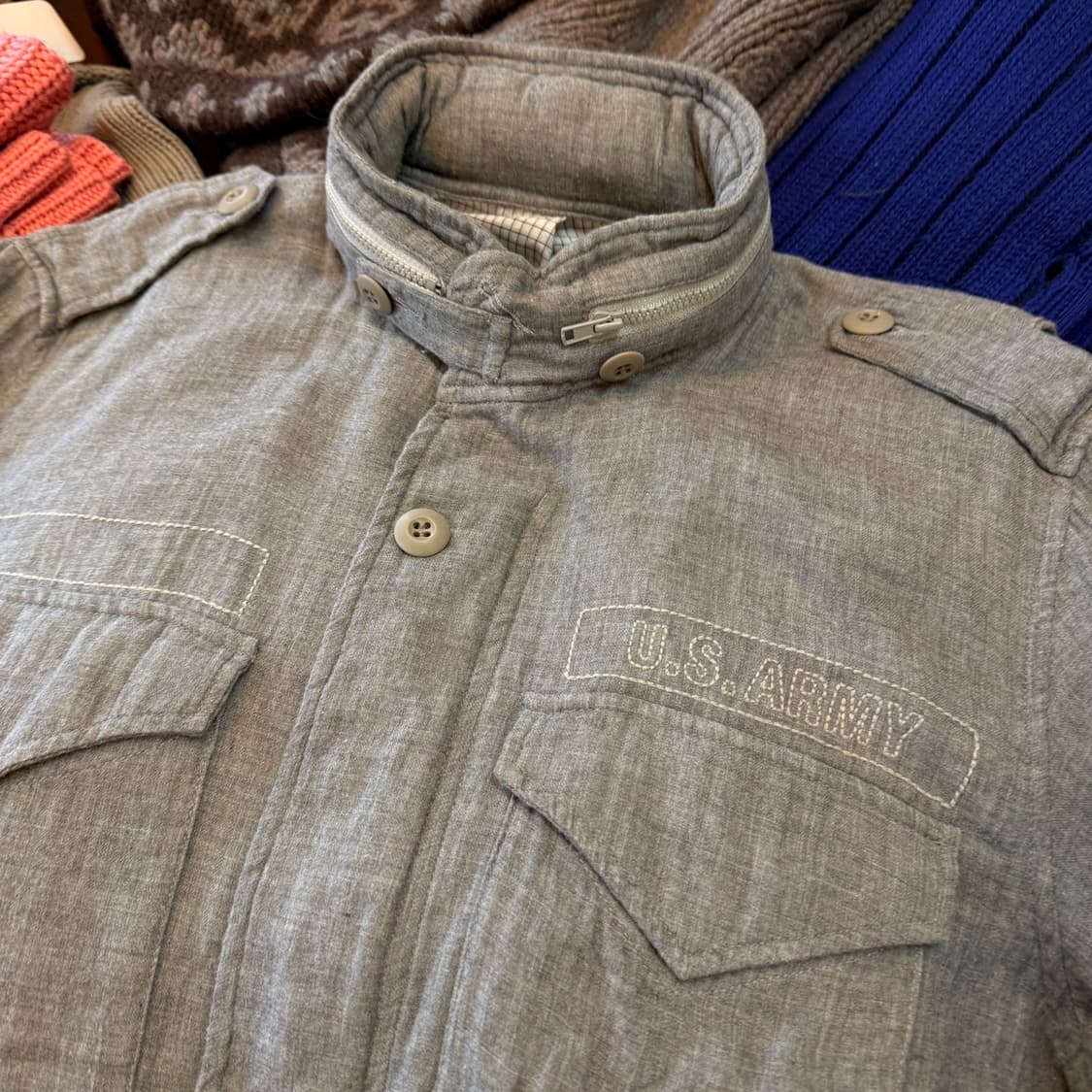 BALLISTICS 린넨 텍스처 코튼 M65 밀리터리 자켓 상품이미지4