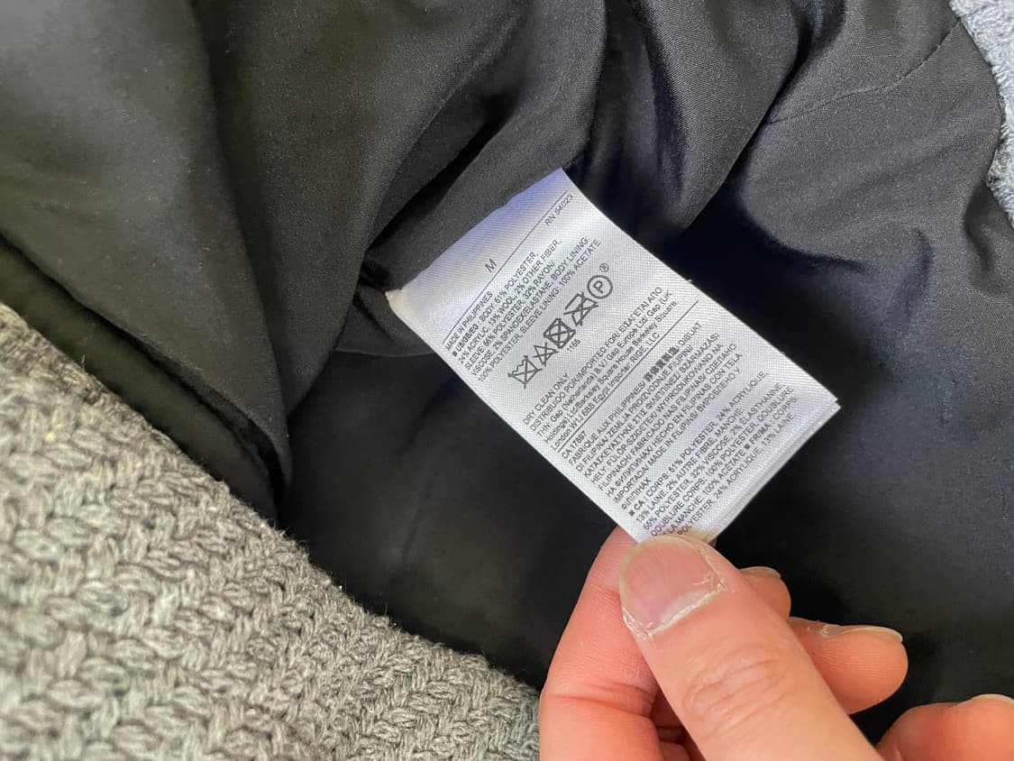 바나나리퍼블릭 비대칭 하이넥 집업  블루종 J03998 상품이미지8