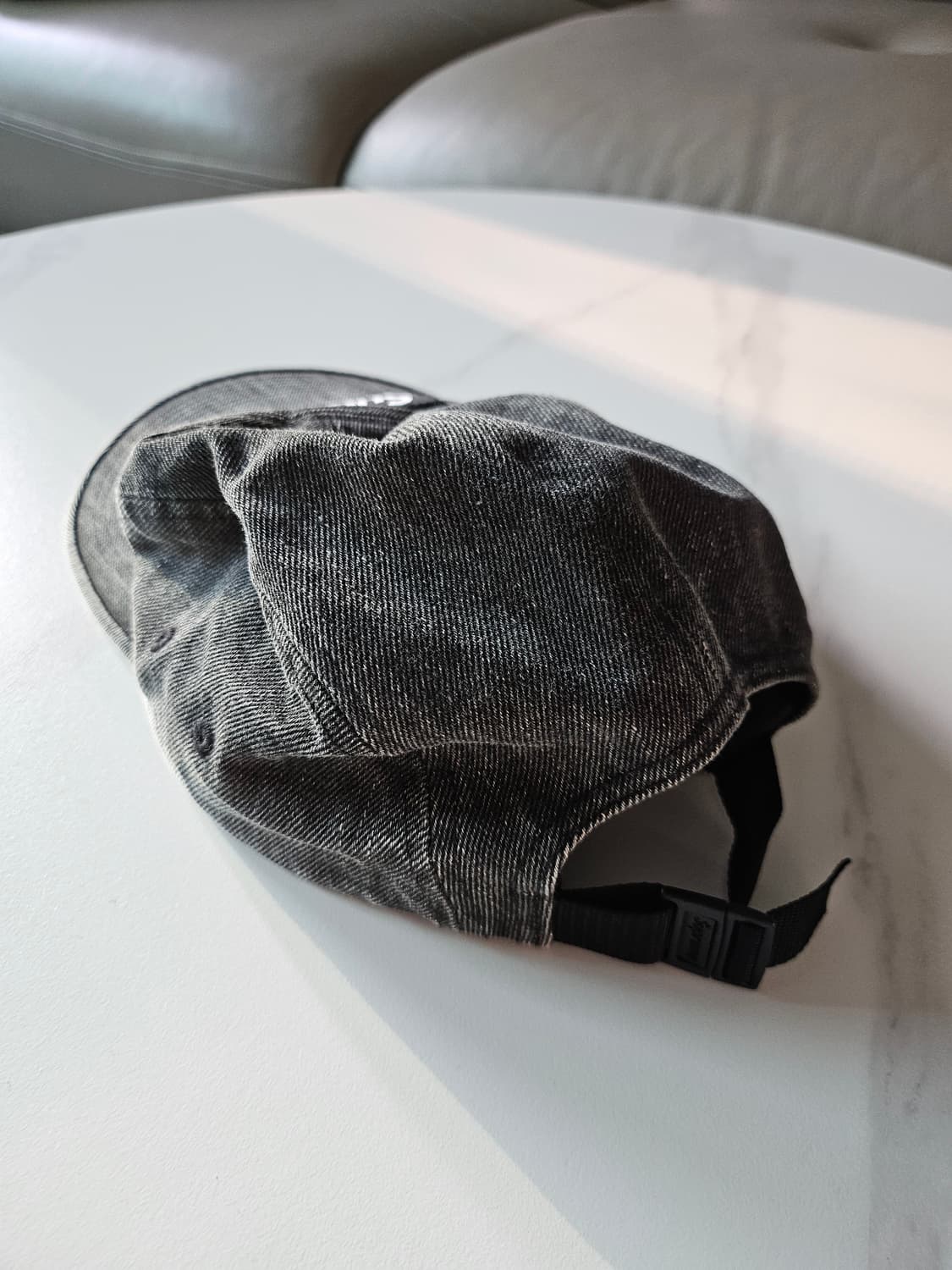 슈프림 Coated Denim Camp Cap (black) 상품이미지3