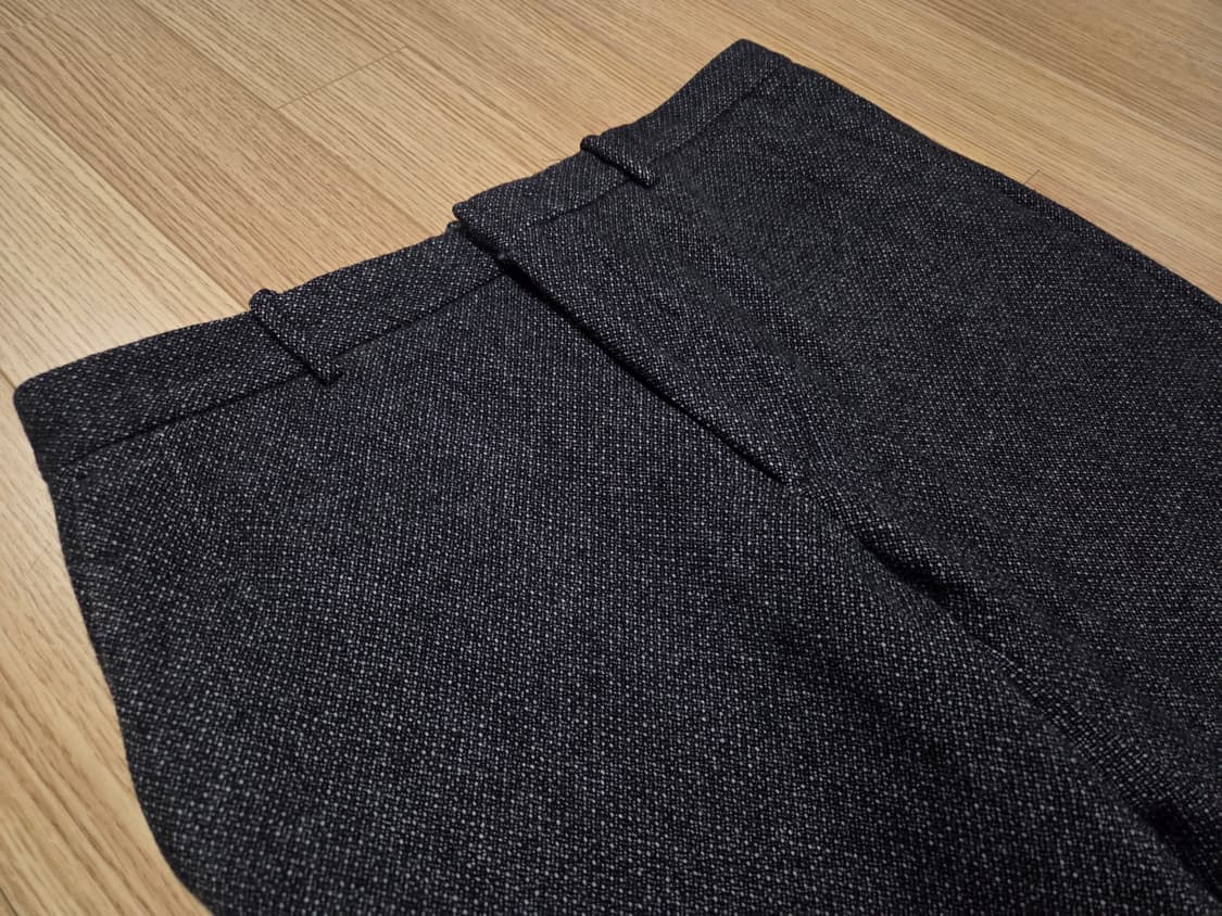 타임 옴므  헤링본 짜임 울  슬랙스 팬츠 상품이미지2