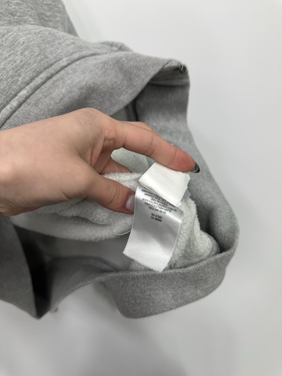 폴로 그레이 후드집업  상품이미지3