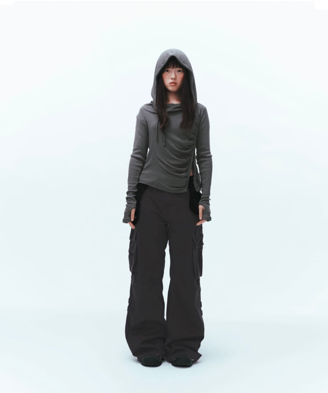 코이세이오 셔링 후드 SHIRRING HOOK HOODIE 상품이미지2