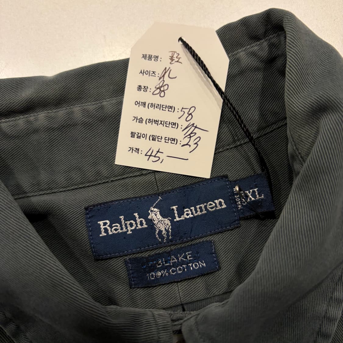 [XL] 폴로 랄프로렌 반팔 셔츠 딥그린 D391 상품이미지4