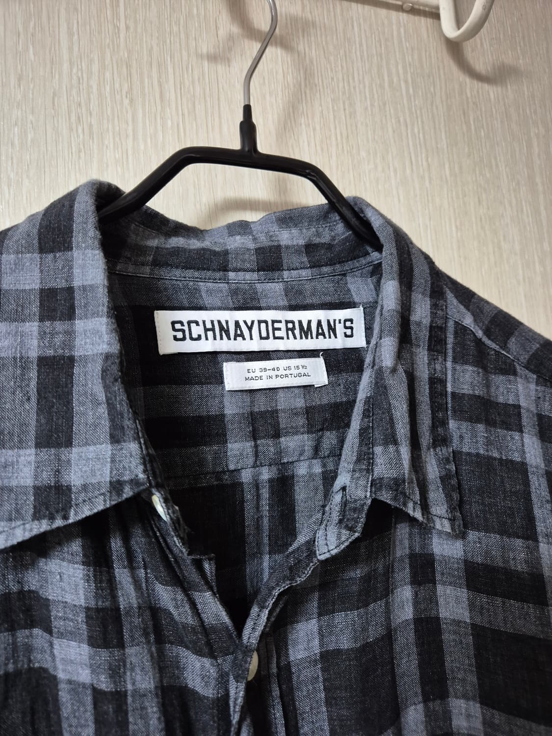 SCHNAYDERMANS 슈나이더만 린넨 체크 셔츠  상품이미지3