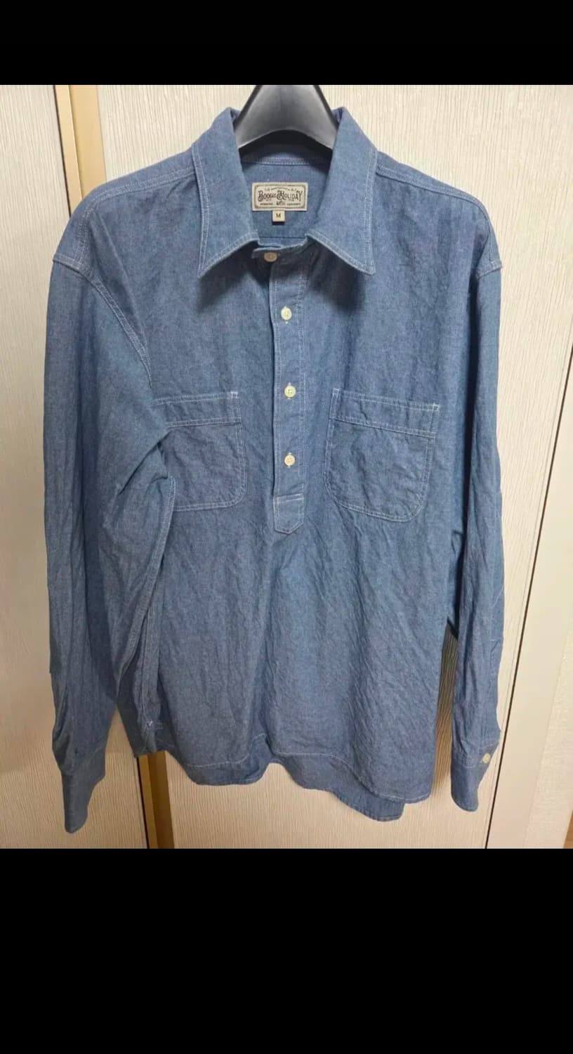 부기홀리데이 풀오버 샴브레이 셔츠 M 상품이미지5
