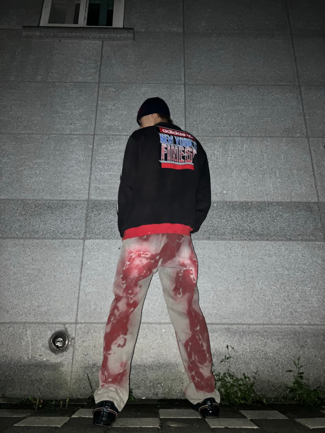 Red chain custom gray pants 상품이미지2