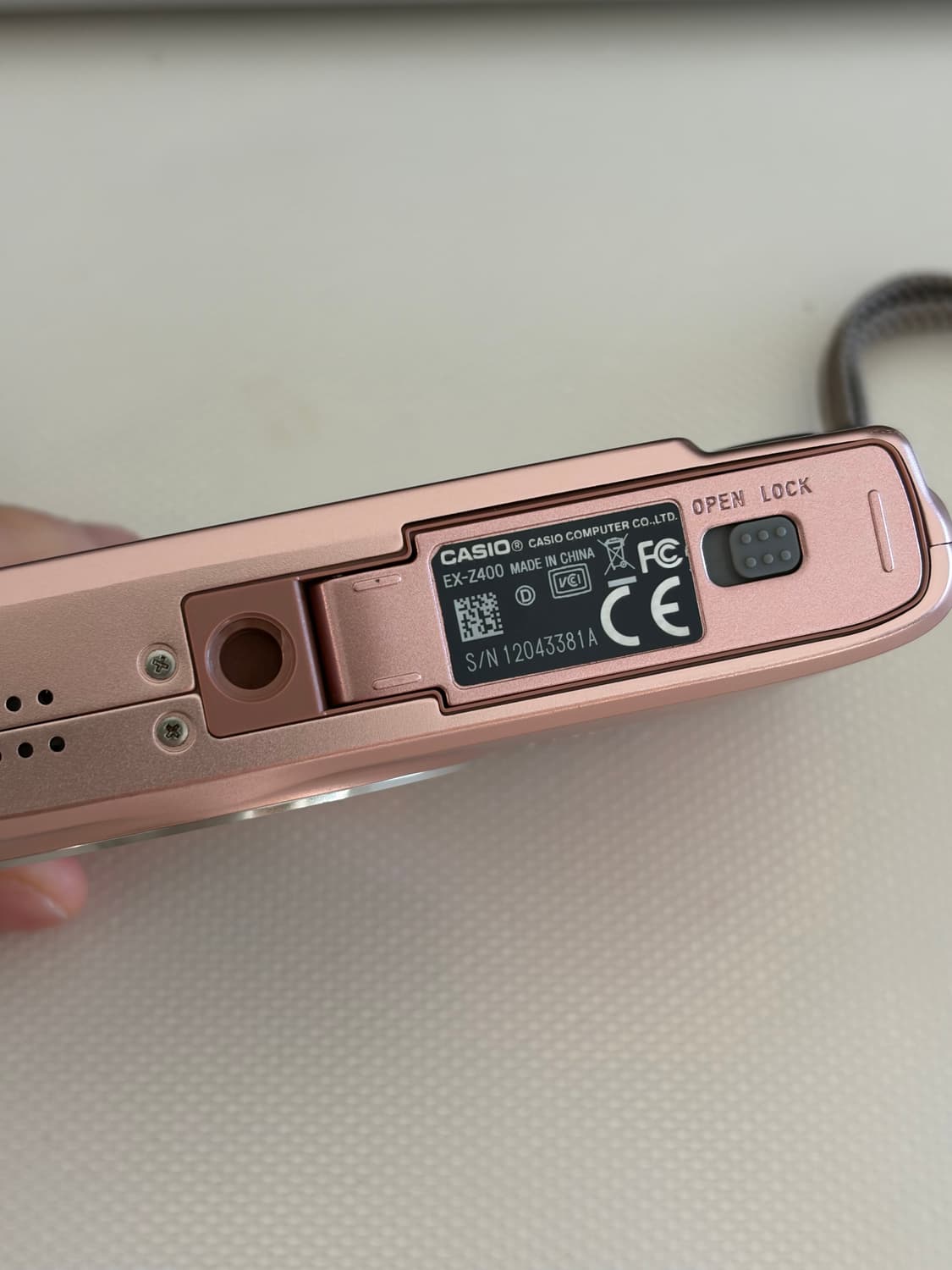 극미품) 카시오 엑슬림 z400 핑크 상품이미지4