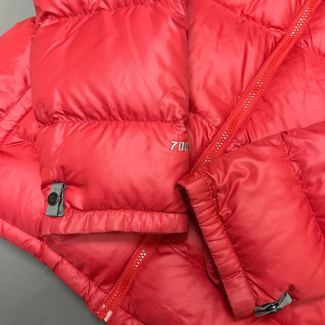 노스페이스 구스다운 눕시 700 레드 패딩 95 상품이미지6