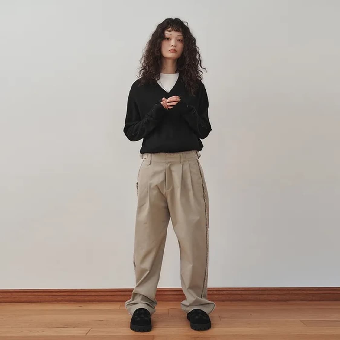 플리즈프로젝트 트라우저 베이지 (1사이즈) 상품이미지2