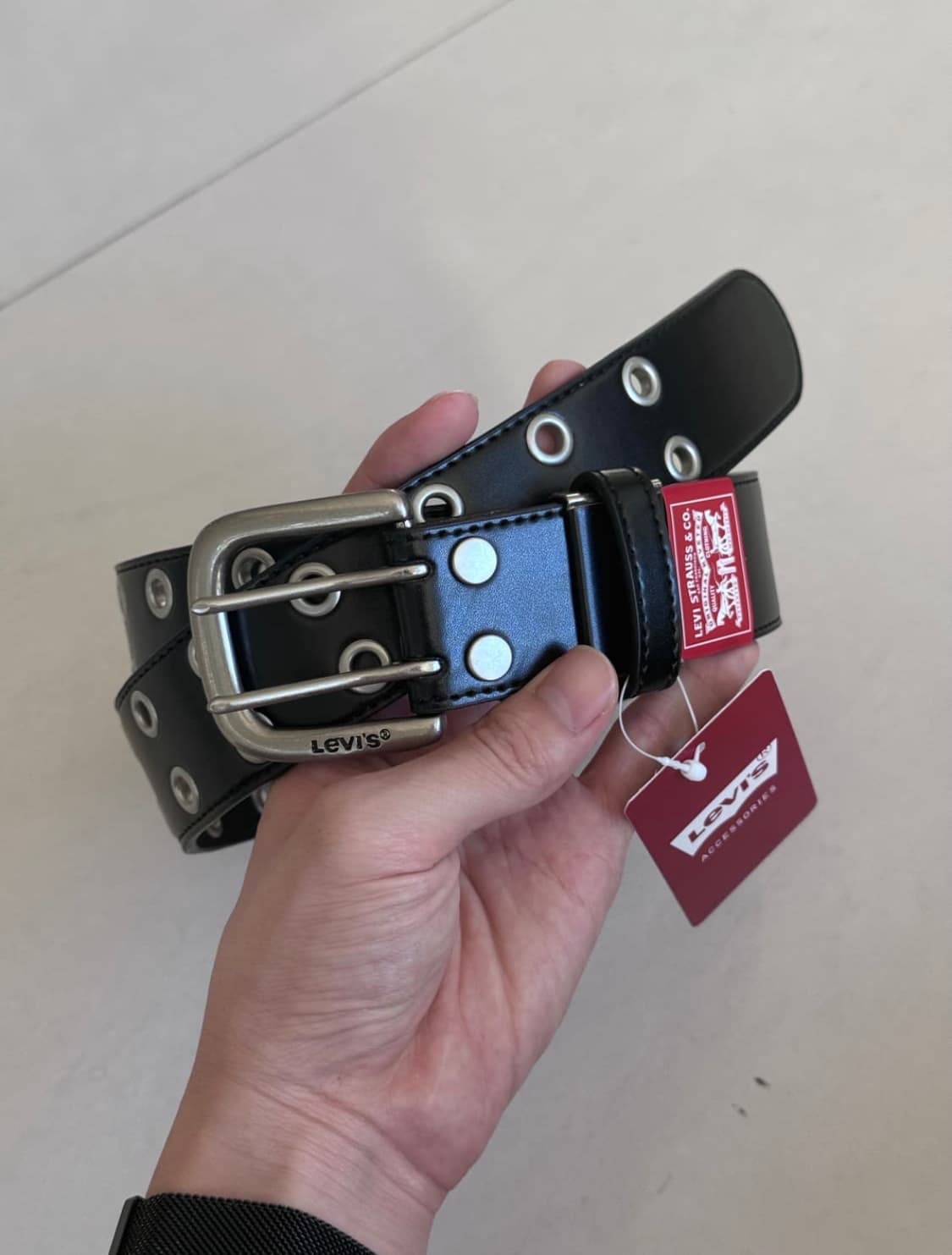 더블 아일릿 벨트 double eyelt belt 상품이미지1