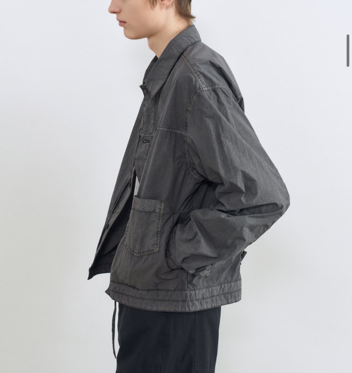 인사일런스 가먼트다잉 TYPE-1 자켓 GREY L사이즈 상품이미지6