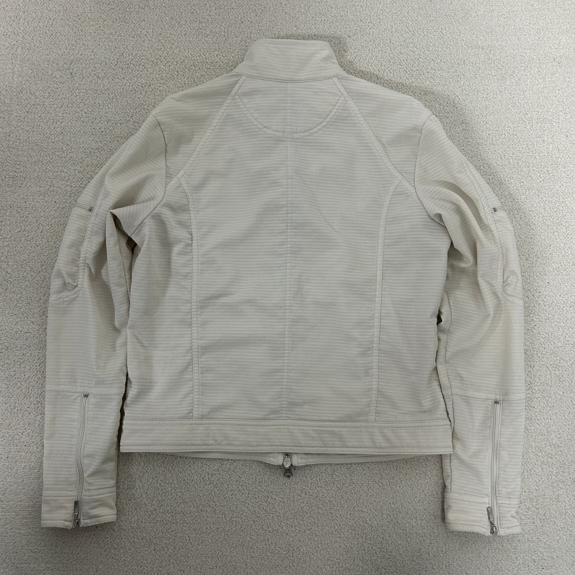 나이키 스우시 로고 지퍼 디테일 트랙 자켓 화이트 상품이미지6