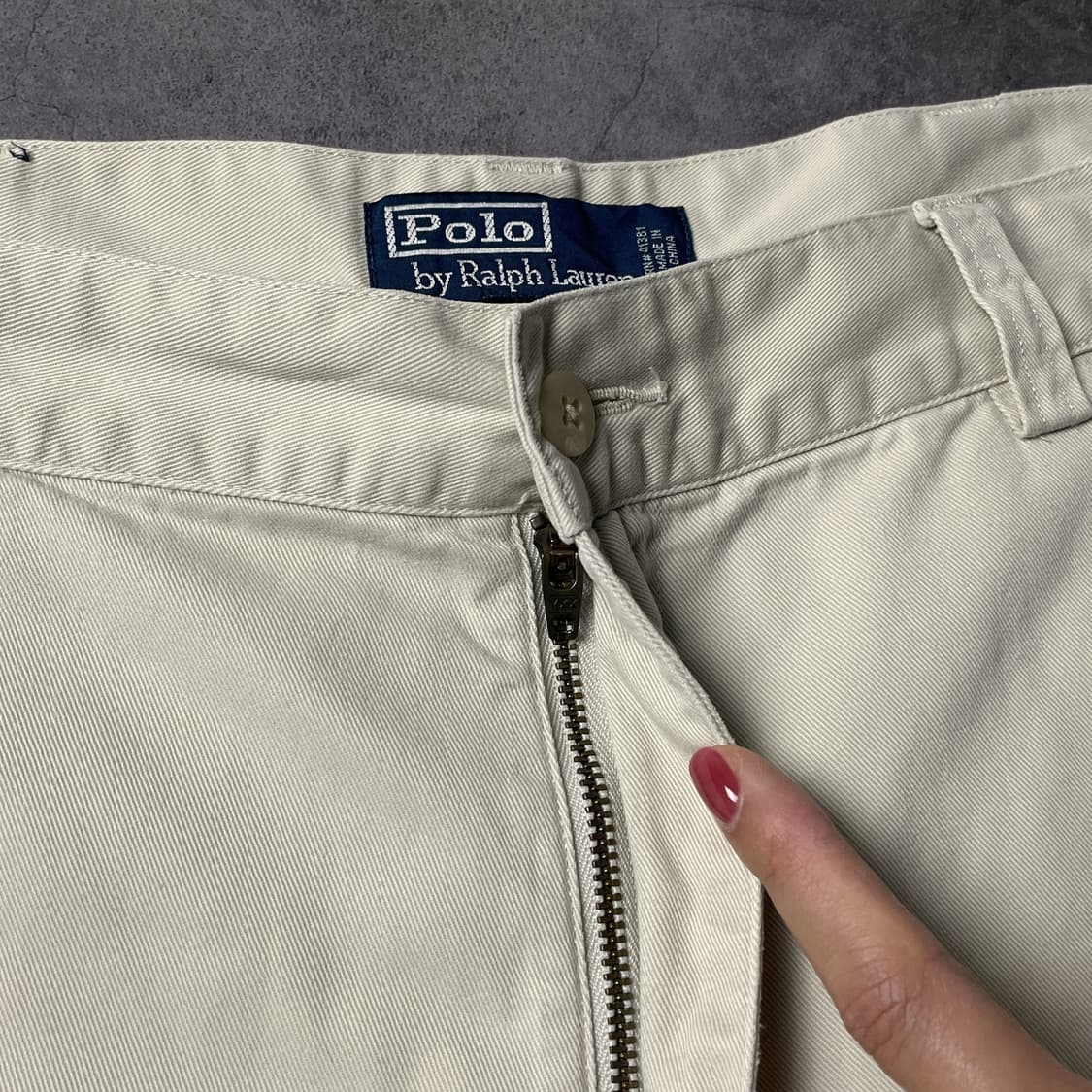 RALPH LAUREN 랄프로렌 아이보리 코튼 하프팬츠 A01040 상품이미지3