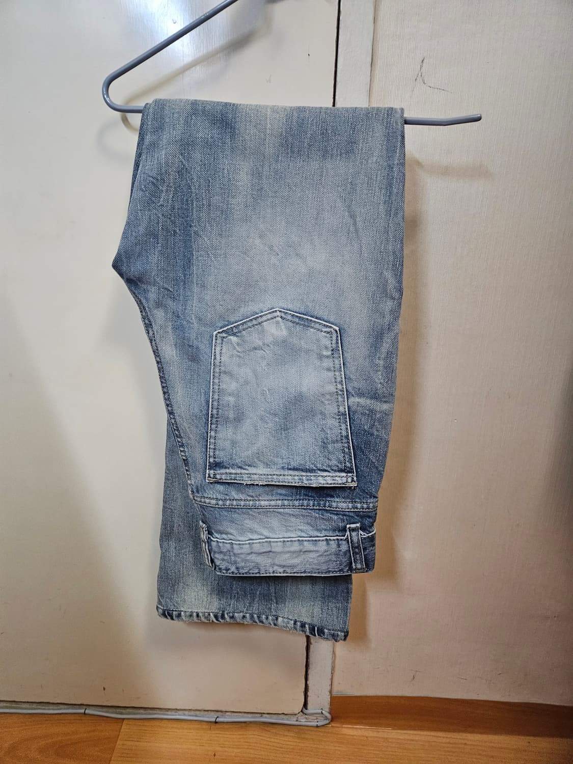 44사이즈 6장 일괄) 엘무드 플레어 진 데님 청바지 6장 상품이미지7