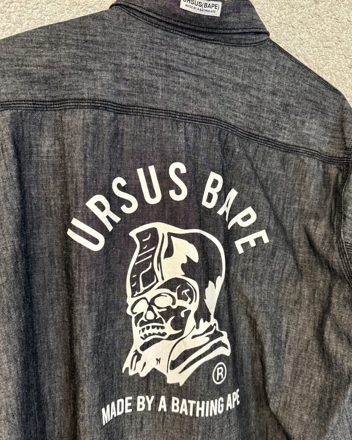 베이프 우르서스 샴브레이 셔츠 상품이미지5