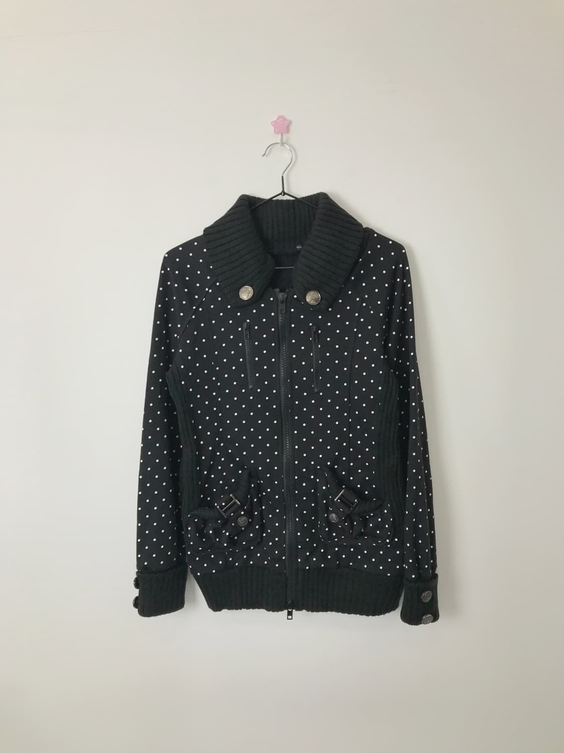 Jpn 'ryuryu' Y2k Gyaru Dotted Zip Up 상품이미지4