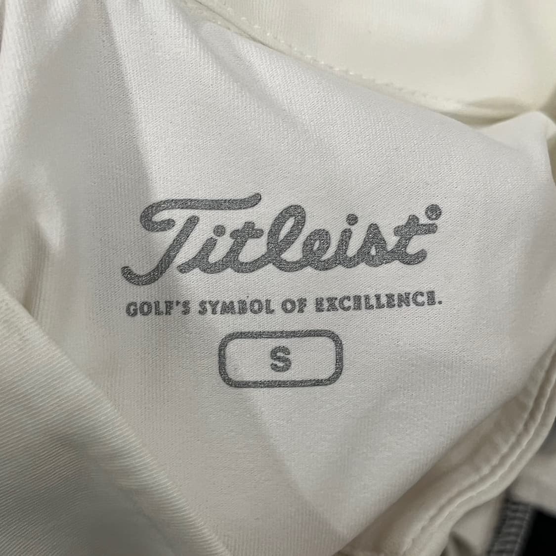 [정품/S] 타이틀리스트 화이트 골프 반팔 티셔츠 b12 상품이미지4