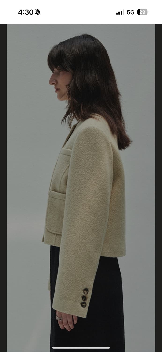 다이애그날 노카라 울 자켓 상품이미지4