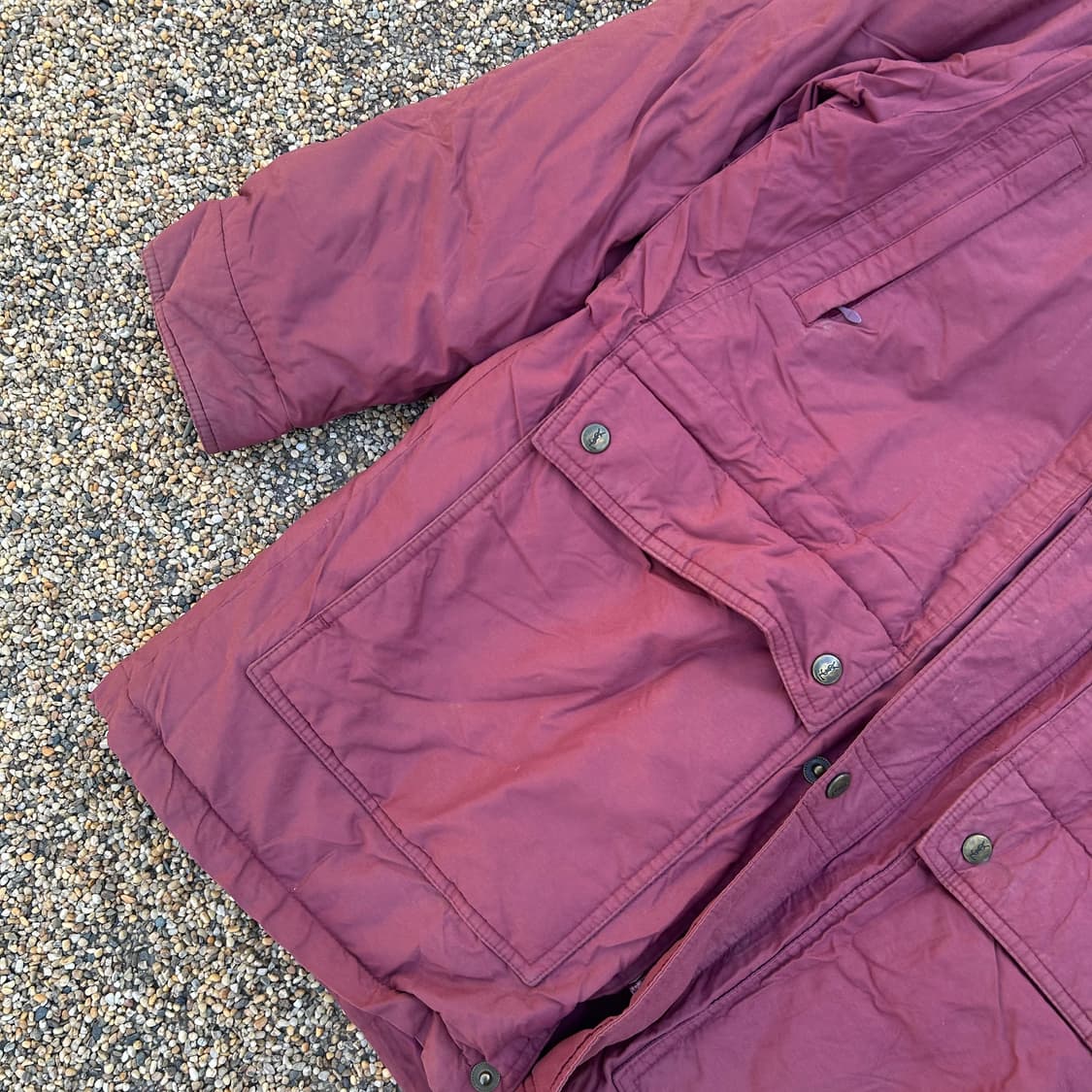 입생로랑 버건디 패딩 자켓 상품이미지3