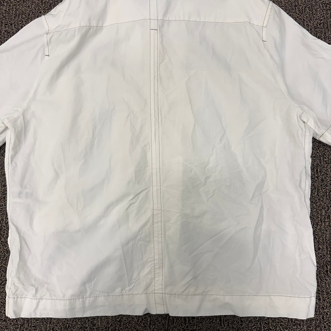 ZARA 자라 데님 반팔 셔츠 자켓 화이트 L 상품이미지6