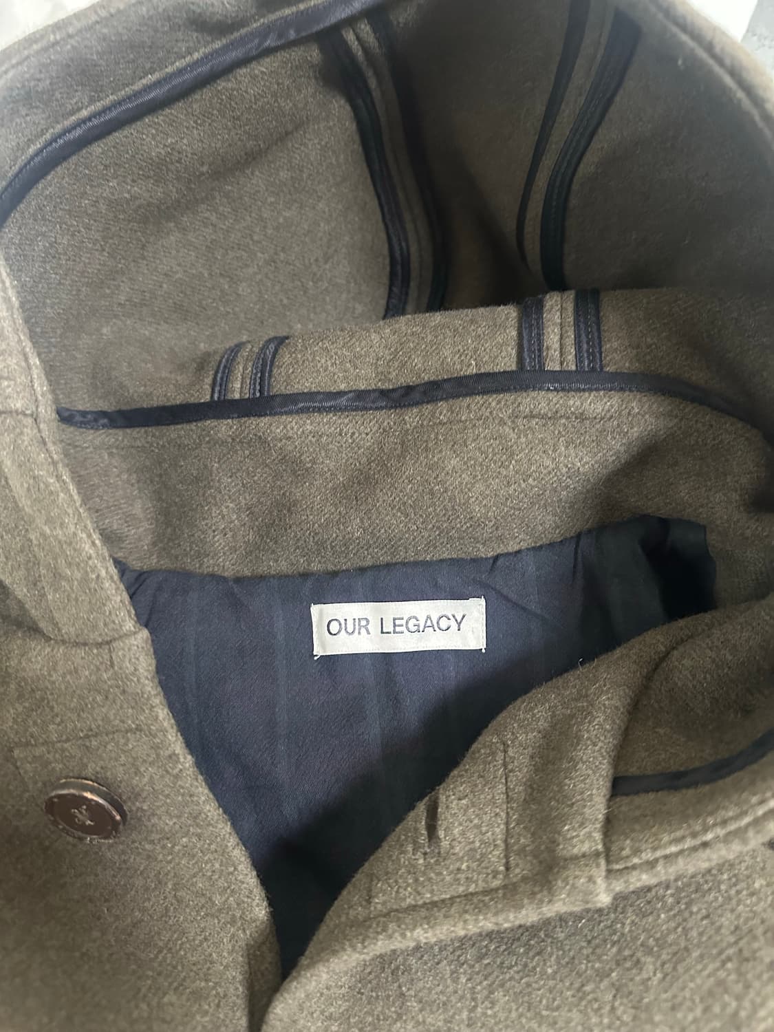 아워레가시 후드 더플 코트 48사이즈 판매 상품이미지4