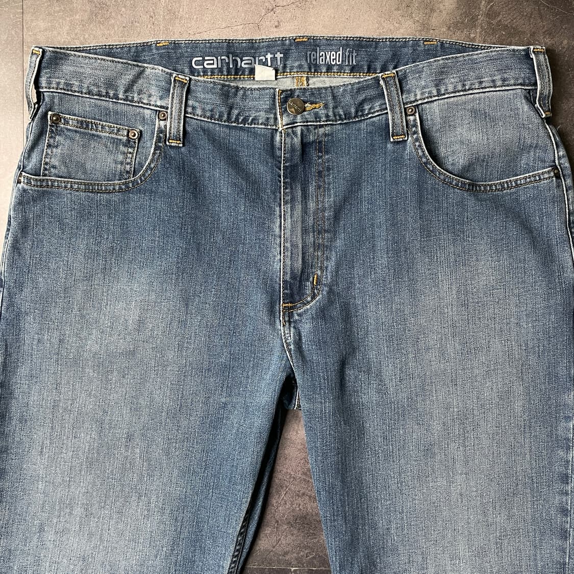 CARHARTT 칼하트 빈티지 스트레이트핏 데님 워크 팬츠 A00867 상품이미지2