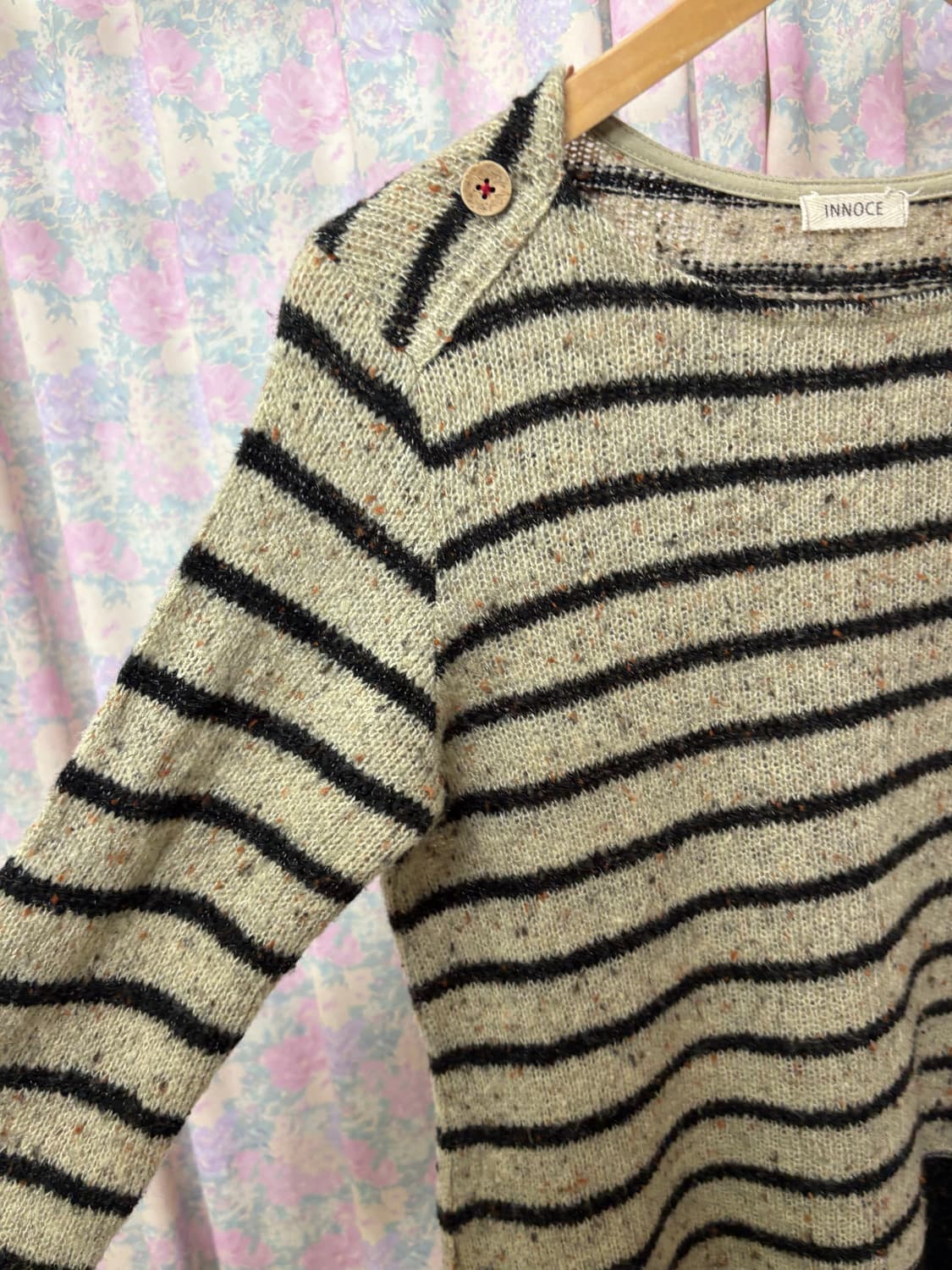 베이지 스트라이프 니트 상품이미지7