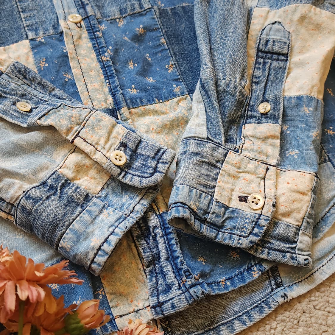 폴로 랄프로렌 여성용 플라워 컨트리 패치워크 셔츠 6 상품이미지10