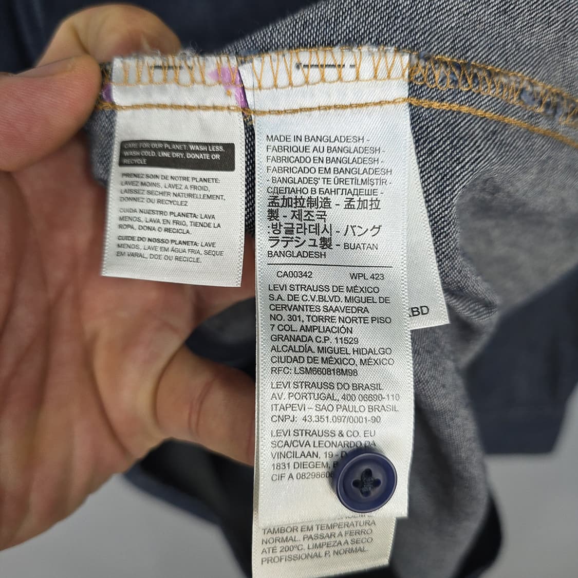 여성 리바이스 Levis 데님 셔츠 S 상품이미지5