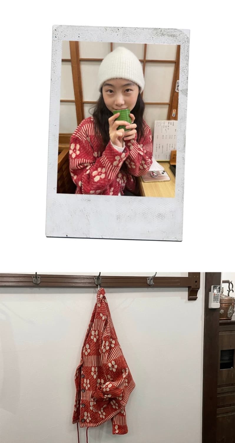 김아홉 9.hope kotatsu red flower cardigan 상품이미지3