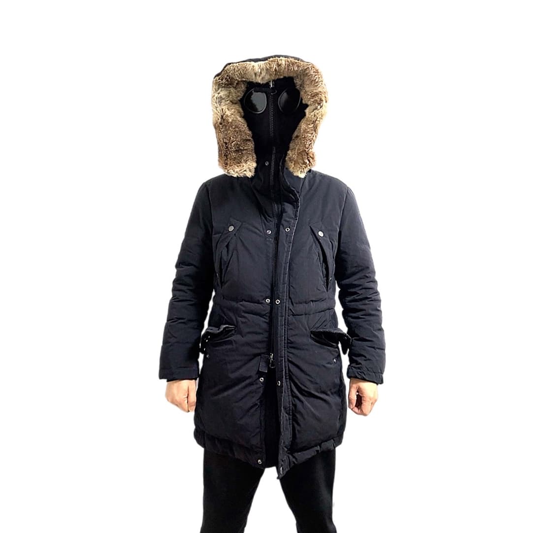 Cp컴퍼니 고글 토끼털 탈부착 노르지 덕다운 패딩 상품이미지3