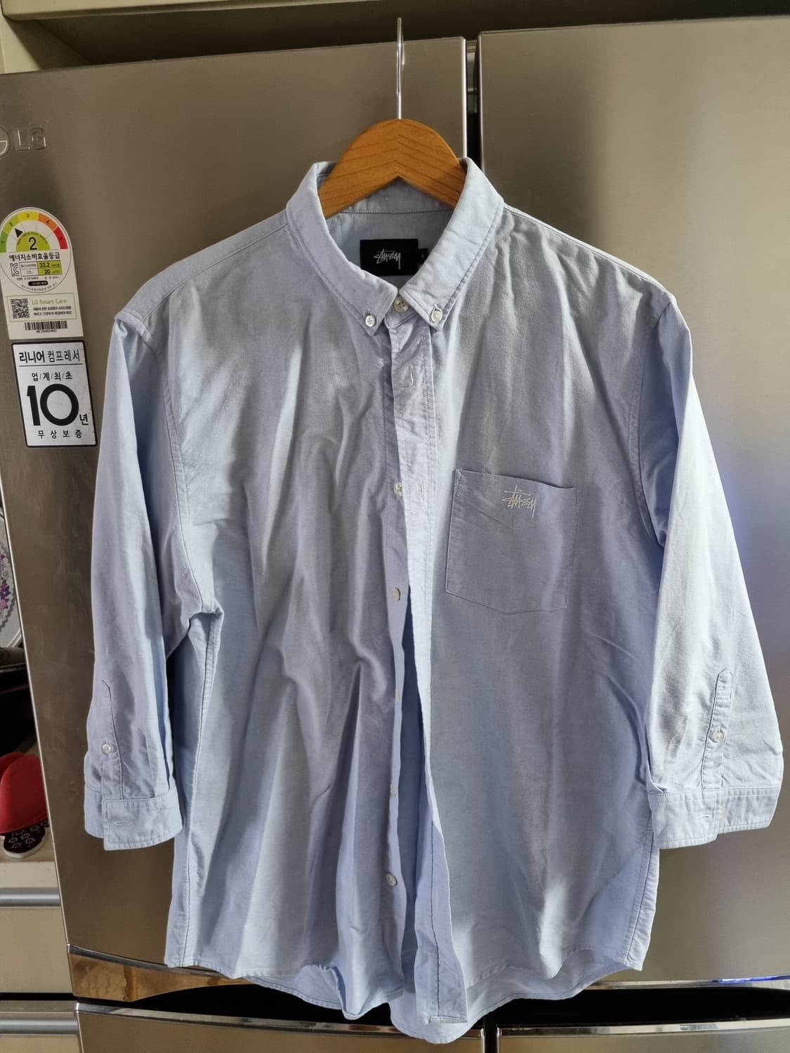 Stussy Oxford 3/4 Sleeve Shirt  상품이미지2