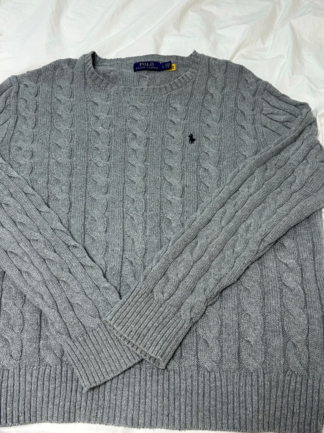 L) 폴로 꽈배기 케이블 니트 팝니다 상품이미지2
