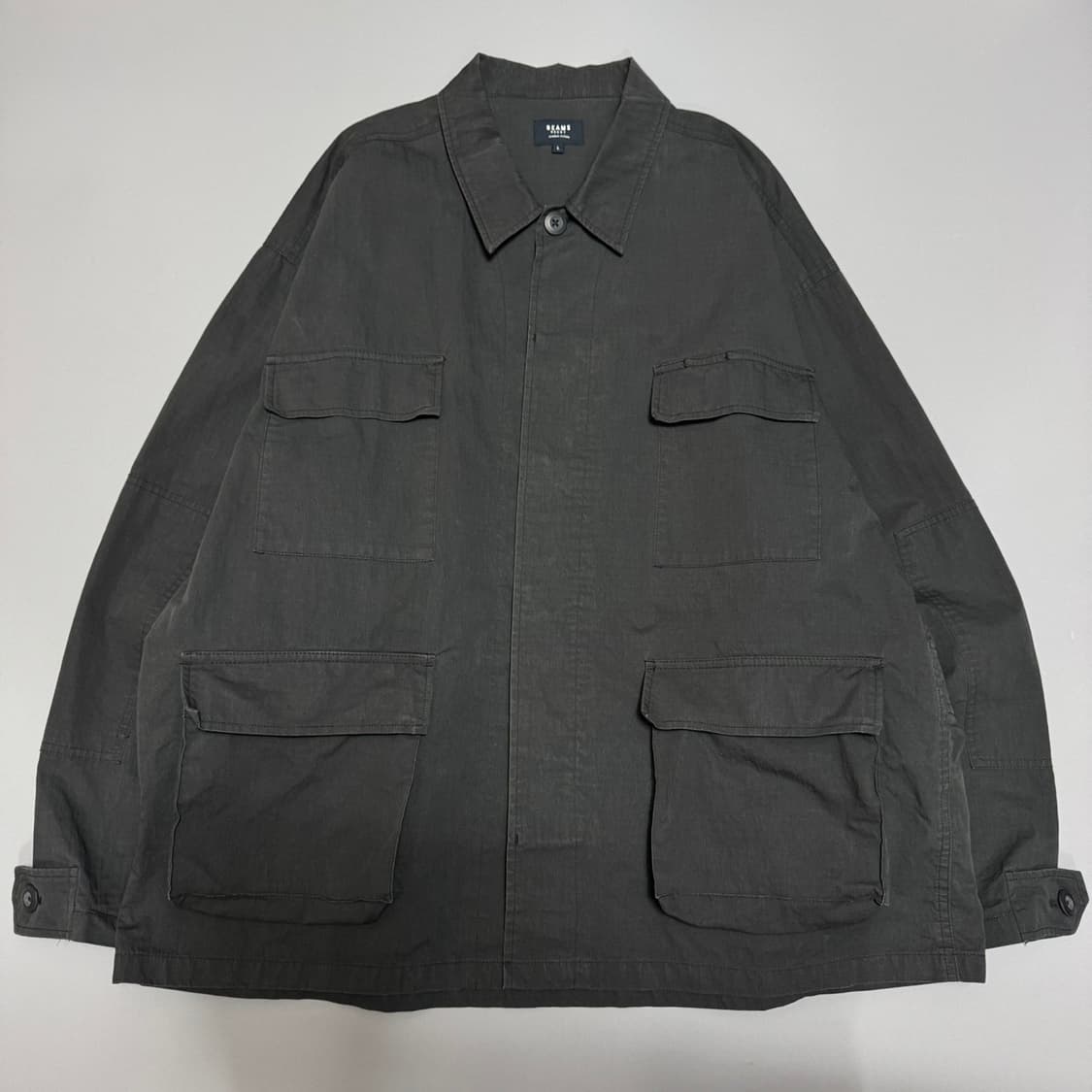 빔즈(BEAMS HEART) 블랙컬러 나일론 코튼 혼방 BDU 필드 자켓 상품이미지7
