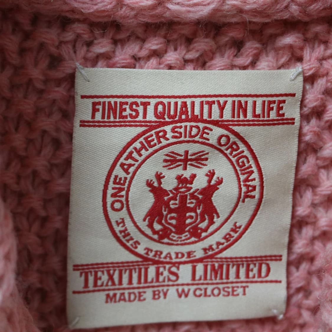 W CLOSET 딸기우유 꽈배기 울 니트 베스트 61505 상품이미지9