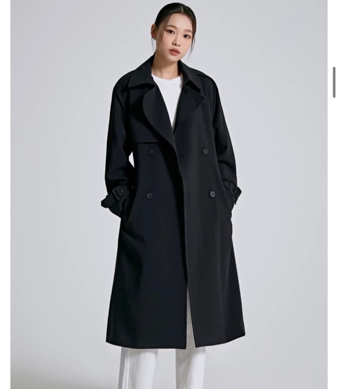 스파오 도톰폴리 롱 트렌치 코트  상품이미지1
