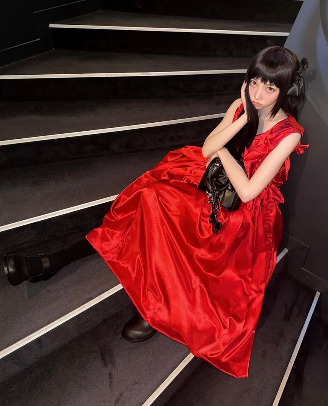 꼼데가르송 걸 참 미니 토트백 상품이미지4