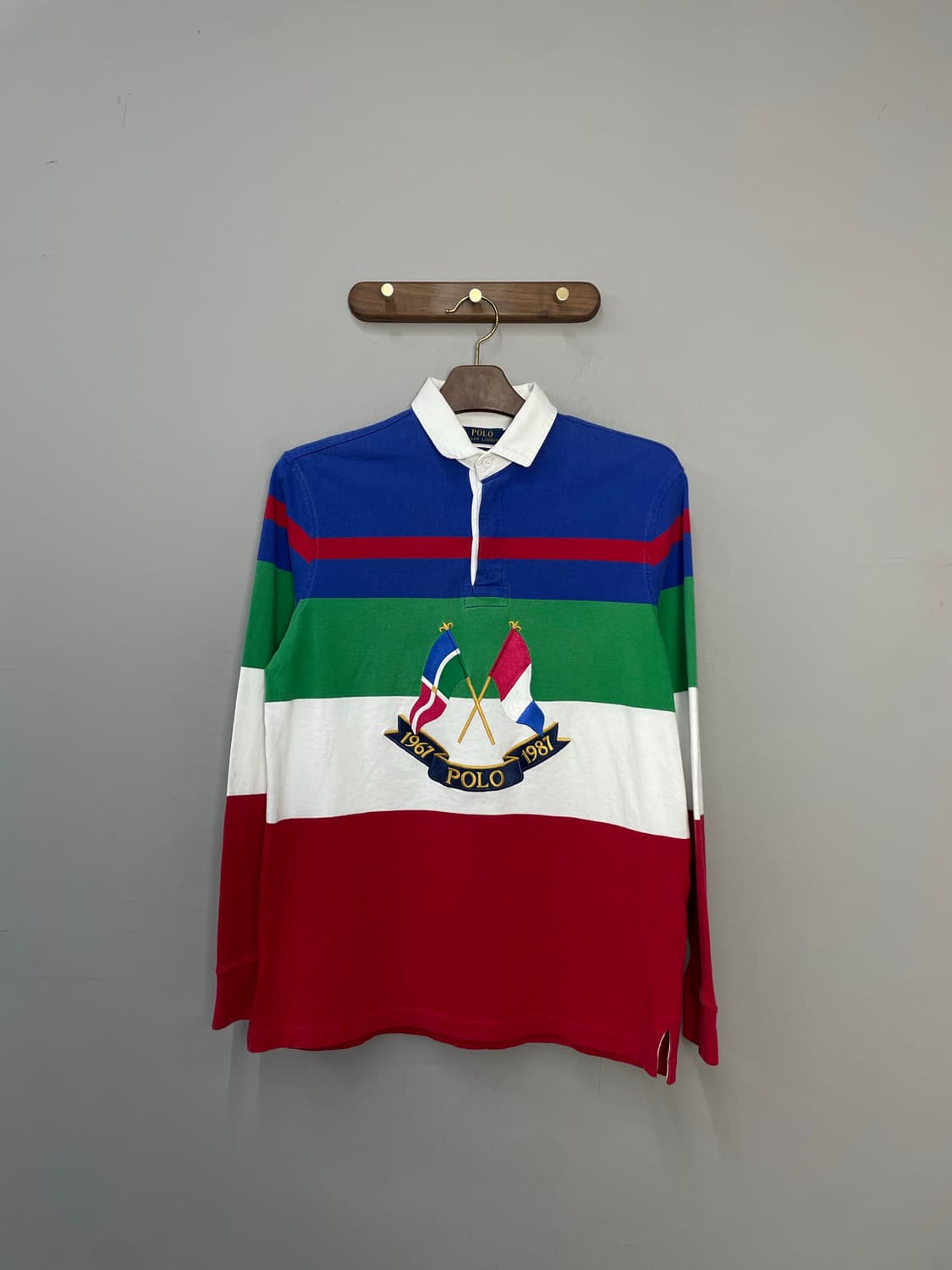 폴로 랄프로렌 CP-93 크로스 플래그 스트라이프 럭비셔츠 H2440 상품이미지2