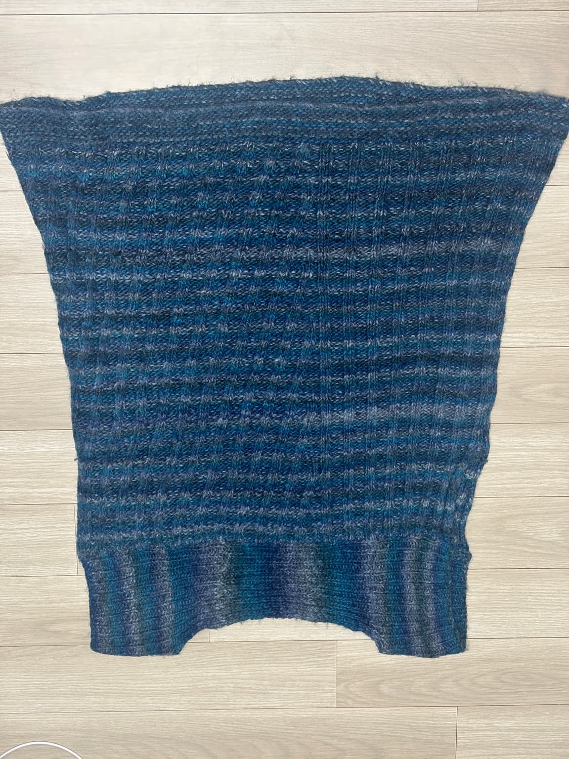 핸드메이드 청록 베스트 조끼 니트  상품이미지3