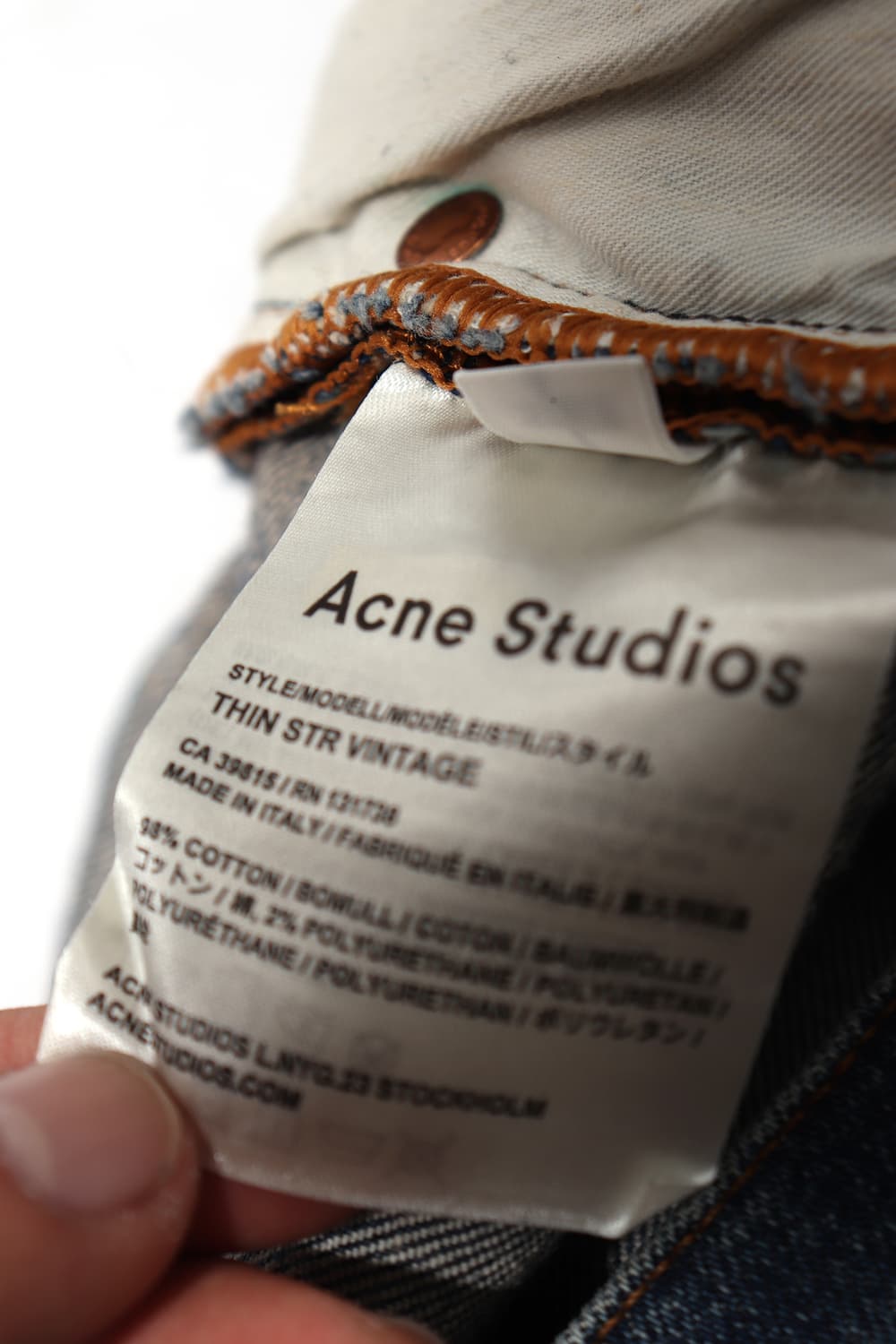 ACNE STUDIOS 슬림 워싱 데님 팬츠 size 31 상품이미지6